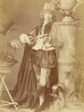 Sarah Bernhardt French Actress as a Minstrel Boy Playing a Lute Photographic Print by W&d Downey