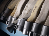 Row of Fire Hoses Photographic Print