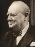 Winston Churchill "Our Skipper" Photographic Print