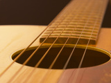 Wooden Guitar Lámina fotográfica