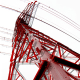 Electrical Tower with Power Lines Photographic Print
