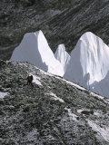 Seracs in Glacier Field, Tibet Prints by Michael Brown
