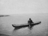 An Eskimo of Alaska in His Kayak Photographic Print by Hogg 