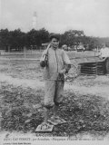 Parqueuse d'Huitres, Oyster Gatherer, of Cap Ferret Near Arcachon in South- West France Photographie