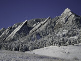 Winterscene of the Flatirons in Boulder, Colorado Posters par Dörte Pietron