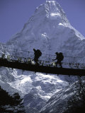 Michael Brown - Bridge in Ama Dablam, Nepal - Poster Michael Brown - Bridge in Ama Dablam, Nepal - Poster