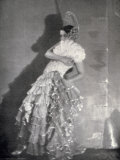 A Dancer in Extravagant Spanish Style Stage Costume Photographie