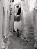 Kids in a Street of Sperlonga Photographic Print