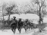 U.S. Army Infantry Troops Marching Northwest of Verdun, France, in World War I, 1918 Plakater U.S. Army Infantry Troops Marching Northwest of Verdun, France, in World War I, 1918 Plakater