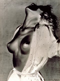 Portrait of a Young Woman with Bare Breasts Photographie