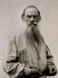 Half-Length Portrait of the Famous Russian Author Lev Nikolaevic Tolstoj Photographic Print