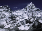 Mount Everest and Ama Dablam, Nepal Prints by Michael Brown