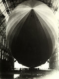 The Dirigible 'Zeppelin L.Z.129' Seen from the Inside of Its Hangar Reprodukcja zdjęcia