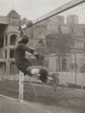 Goalie of the Genova Soccer Team During a Play Photographic Print