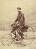 French Gentleman on His Tricycle Photographie