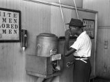 "Colored" Water Cooler in Streetcar Terminal, Oklahoma City, Oklahoma Poster by Russell Lee