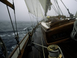 Sailing in Stormy Weather, Ticondergoa Race Posters by Michael Brown