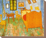The Bedroom at Arles, c.1887 Stretched Canvas Print by Vincent van Gogh