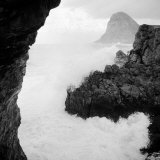 Sicily: Sea Storm in Cape Zafferano Fotografie-Druck
