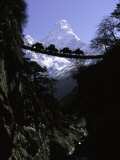 Bridge in Ama Dablam, Nepal Stampa fotografica di Michael Brown Bridge in Ama Dablam, Nepal Stampa fotografica di Michael Brown