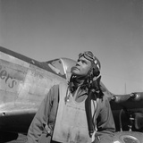 Col. Benjamin O. Davis, Air Base at Rametti, Italy, 1945 Kunstdrucke von Toni Frissell