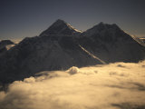 Sunset at Everest, Nepal Posters by Michael Brown