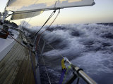 Sailboat in Rough Water, Ticonderoga Race Kunstdrucke von Michael Brown