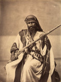 Full-Length Portrait of a Young Bedouin in Ethnic Costume Photographic Print