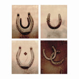 Horseshoe and Clover Four Patch Affiches