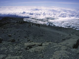 Glacier Near Mountain Summit, Kilimanjaro Print by Michael Brown