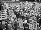 Civil Rights March on Washington, D.C. with Martin Luther King Jr. Kunstdruck von Warren K. Leffler