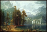 Sierra Nevada in California Framed Canvas Print by Albert Bierstadt