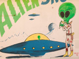 Space Alien Statue, Roswell, New Mexico, USA Fotografie-Druck von Walter Bibikow
