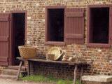 Sweetgrass Baskets and Gourds by Slave Quarters at Boone Hall Plantation, South Carolina, USA Photographic Print by Julie Eggers