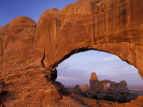 Double Arch Frames Turret Arch at Dawn, Arches National Park, Utah, USA Photographic Print by Paul Souders Double Arch Frames Turret Arch at Dawn, Arches National Park, Utah, USA Photographic Print by Paul Souders