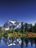 Mount Shuksan at Picture Lake, Heather Meadows, Washington, USA Photographic Print by Jamie & Judy Wild