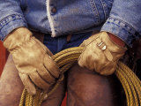 Cowboy and Rope, Ponderosa Ranch, Seneca, Oregon, USA Photographic Print by Darrell Gulin