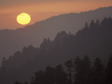 Sunset from Morton Overlook, Great Smoky Mountains National Park, Tennessee, USA Photographic Print by Adam Jones
