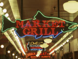 Neon Signs in Pike Place Market, Seattle, Washington, USA Photographic Print by John & Lisa Merrill