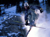 Skiing in Santa Fe, New Mexico, USA Photographic Print by Lee Kopfler