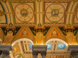 Great Hall of Jefferson Building, Library of Congress, Washington DC, USA Photographic Print by Scott T. Smith