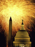 Washington Monument Capitol Building Washington, D.C. USA Photographic Print