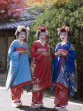 Apprentice Geisha (Maiko), Women Dressed in Traditional Costume, Kimono, Kyoto, Honshu, Japan Photographic Print
