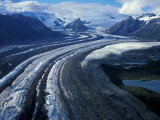 Mt. Blackburn and the Wrangell-St. Elias Mountains Above Kennicott and Root Glaciers, Alaska, USA Photographic Print by Hugh Rose