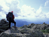 Backpacking on Gulfside Trail, Appalachian Trail, Mt. Clay, New Hampshire, USA Lámina fotográfica por Jerry & Marcy Monkman
