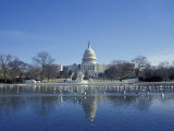 Capitol from across Capitol Reflecting Pool, Washington DC, USA Photographic Print by Michele Molinari