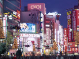 Shinjuku-Dori, Shinjuku, Tokyo, Honshu, Japan Photographic Print