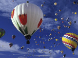 International Hot Air Balloon Festival, Albuquerque, New Mexico Lámina fotográfica
