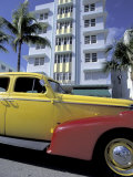 Cars on Ocean Drive, South Beach, Miami, Florida, USA Photographie par Robin Hill