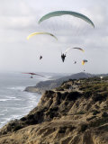 Paragliding, Torrey Pines, California, USA Photographic Print